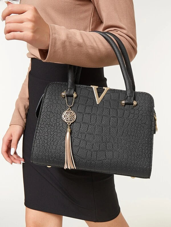 Bolso de Cuero Croco