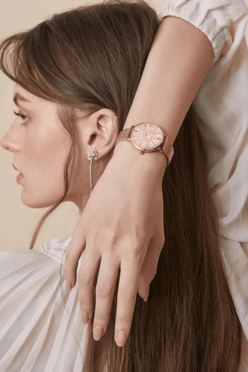 Reloj de cuarzo lunar para mujer