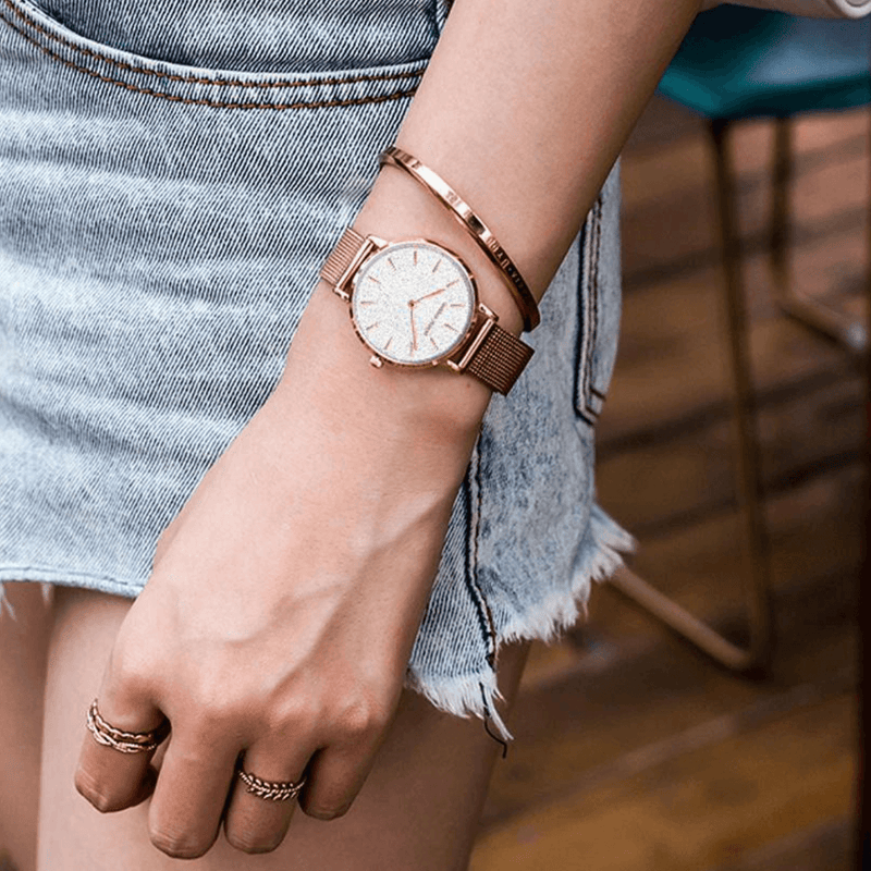 Reloj de cuarzo lunar para mujer